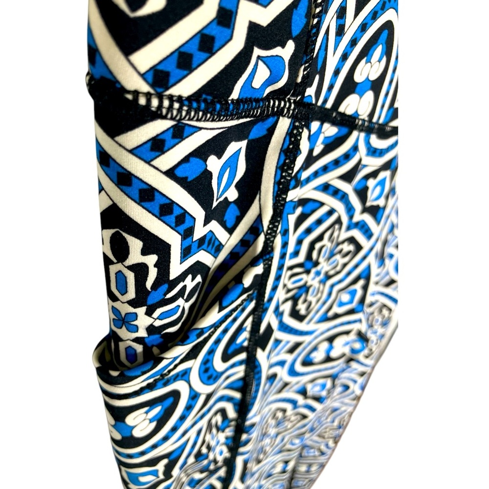 J. MCLAUGHLIN mosaic tiles athleisure euc leggings m - Picture 10 of 10
